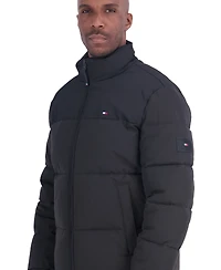 Tommy Hilfiger Men's Unhood Mix Media Puffer Jacket