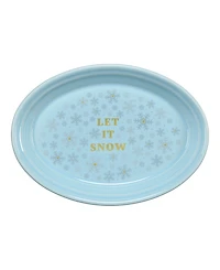 Fiesta Sky Snowflakes Let it Snow Serving Platter, Exclusively at Macy's