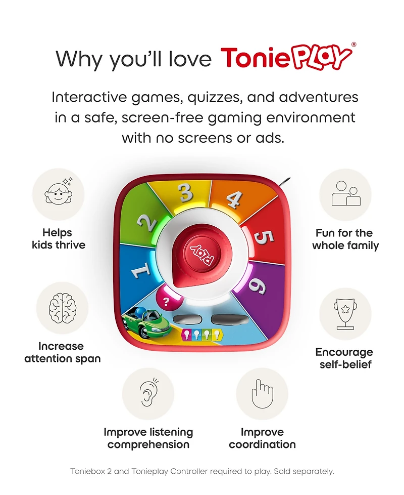 Tonies The Game of Life Audio Family Board Game, Ages 5+