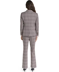 Karl Lagerfeld Paris Petite Woven Plaid Lined Blazer