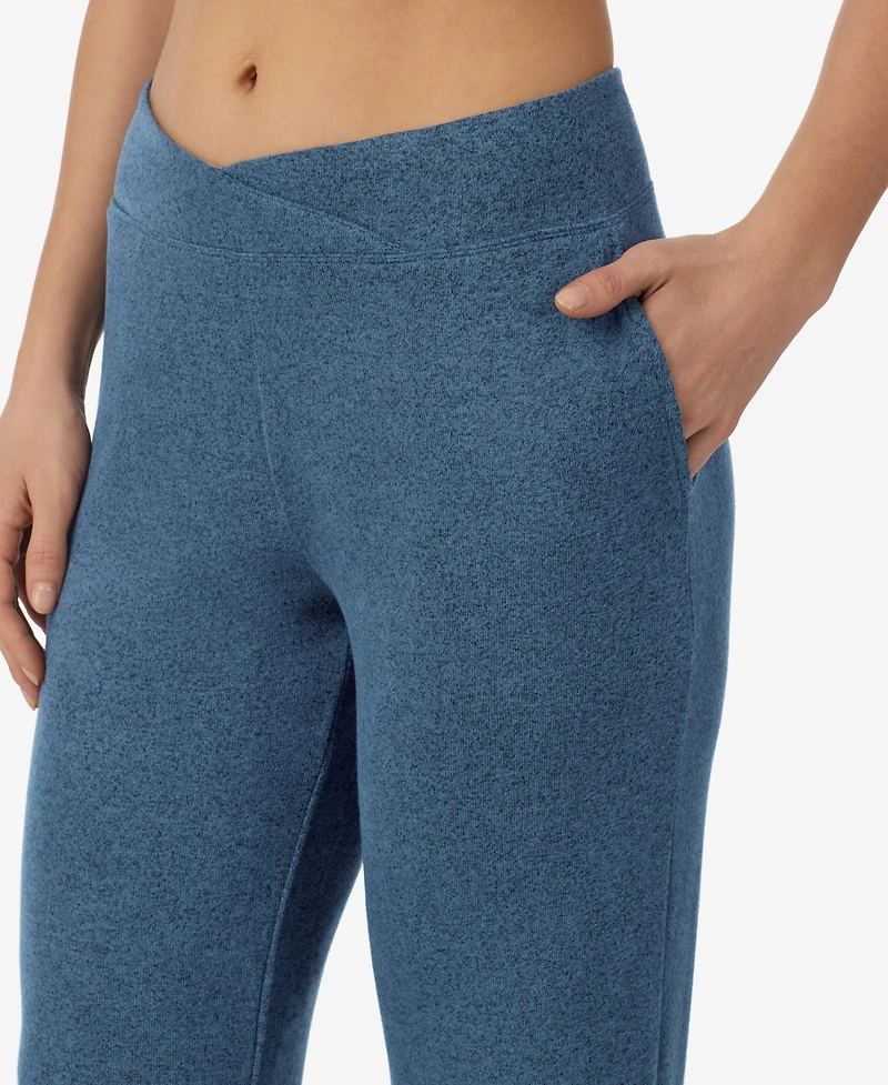 Cuddl Duds Women's SoftKnit Wide-Leg Sweater-Knit Lounge Pants