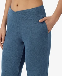 Cuddl Duds Women's SoftKnit Wide-Leg Sweater-Knit Lounge Pants