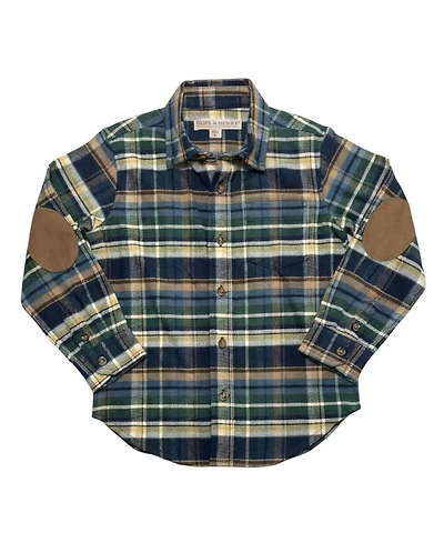 Hope & Henry Boy's(2T-4T) Organic Long Sleeve Flannel Shirt