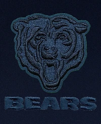 Antigua Men's Navy Chicago Bears Tonal Logo Tribute Quarter-Zip Pullover Sweatshirt