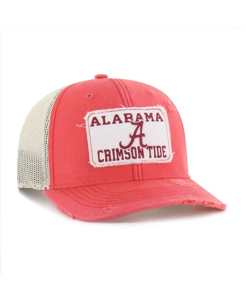 47 Brand Men's and Women's Crimson Alabama Crimson Tide Egremont Well-Worn Adjustable Trucker Hat