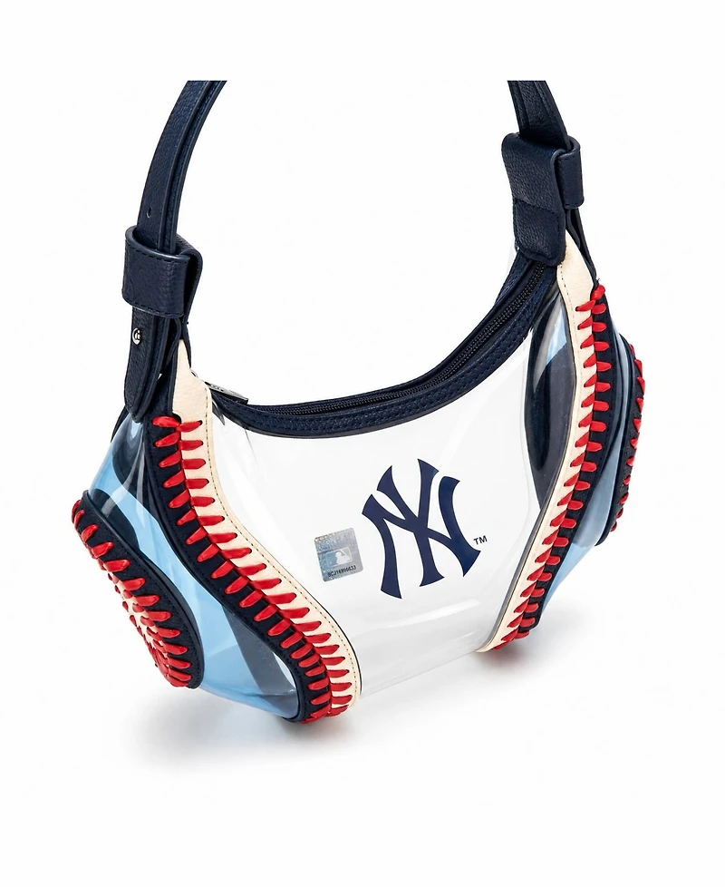 Montana West New York Yankees Clear Slouchy Shoulder Bag