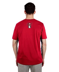 New Era Men's Red Tampa Bay Buccaneers 3rd Down High Density Print T-Shirt