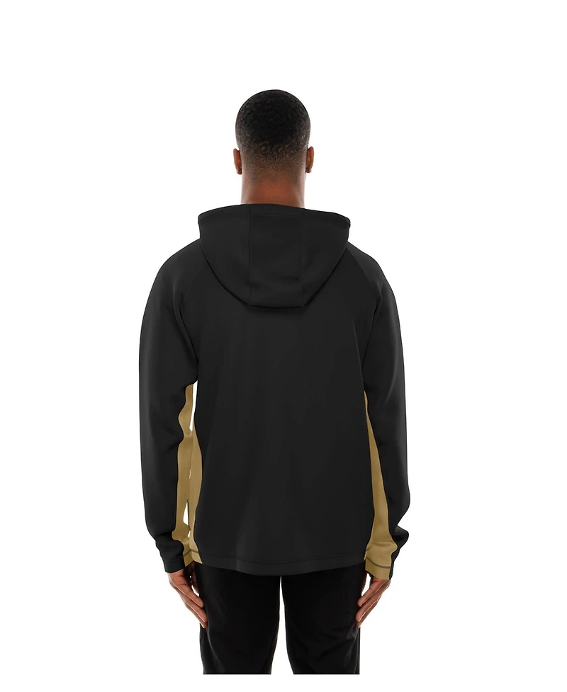 New Era Men's Black Orleans Saints Combine Authentic Raglan Scuba Full-Zip Hoodie