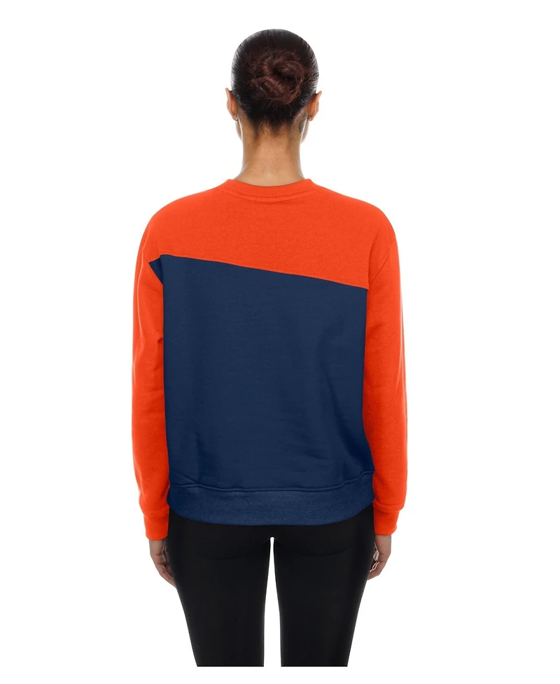 New Era Women's Detroit Tigers Gameday Color Block Fleece Sweatshirt