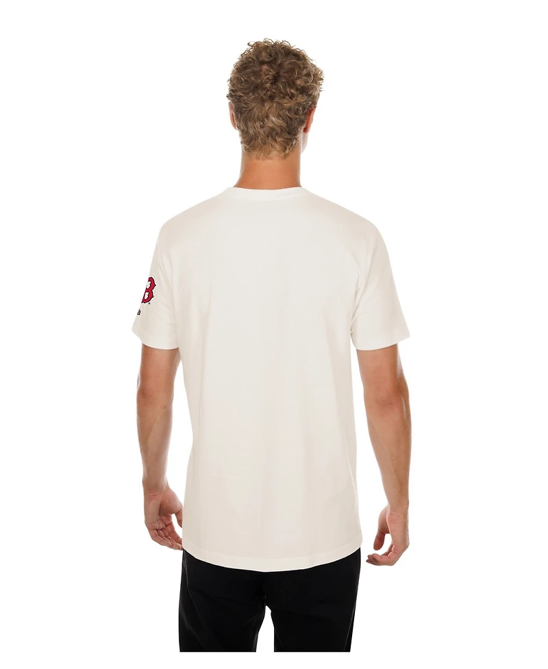 New Era Men's Natural Boston Red Sox Golf Mascot T-Shirt