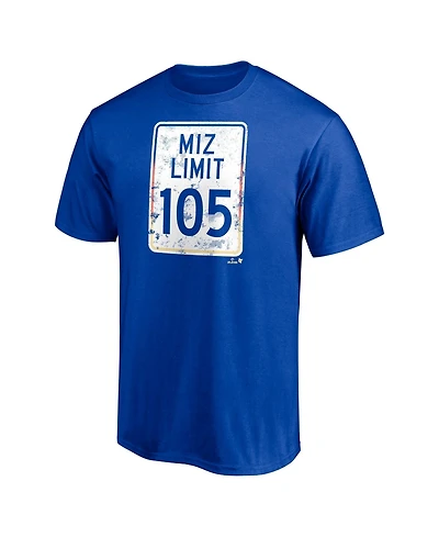 BreakingT Men's and Women's Jacob Misiorowski Royal Mlbpa Miz Limit Graphic T-Shirt