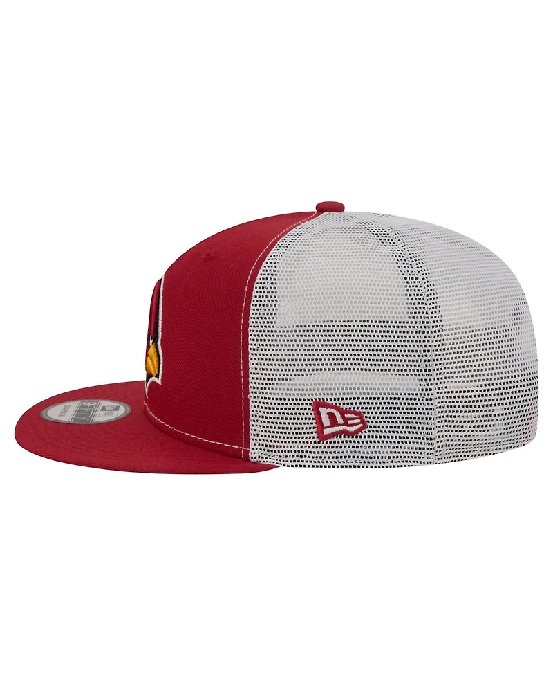 New Era Men's Cardinal Arizona Cardinals Core Team 9FIFTY Trucker Snapback Hat