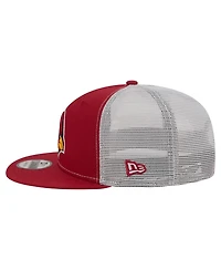 New Era Men's Cardinal Arizona Cardinals Core Team 9FIFTY Trucker Snapback Hat