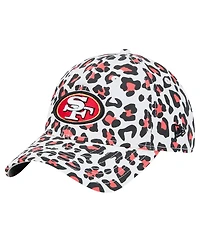 New Era Girls Toddler White San Francisco 49ers Active Leopard 9TWENTY Adjustable Hat