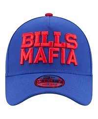 New Era Men's Blue Buffalo Bills Mafia A-Frame 9Forty Adjustable Hat