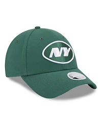 New Era Women's Green New York Jets Simple Adjustable 9FORTY Hat