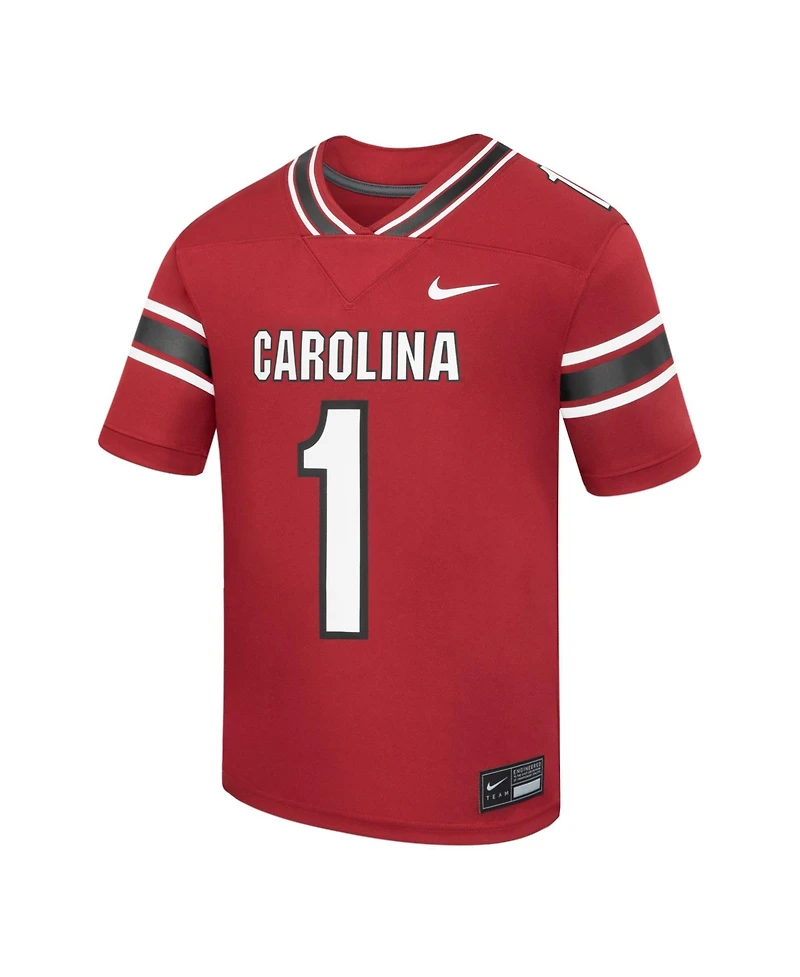 Nike Big Boys and Girls 1 Garnet South Carolina Gamecocks Home Replica Football Jersey