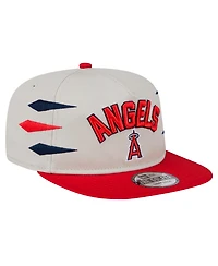 New Era Men's Cream Los Angeles Angels Iron Golfer Snapback Hat