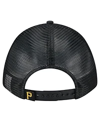 New Era Men's Black Pittsburgh Pirates Minimalist 9FORTY A-Frame Adjustable Hat
