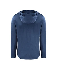 Cutter & Buck Men's Navy Atlanta Braves Coastline Epic Comfort Eco Long Sleeve Hoodie T-Shirt