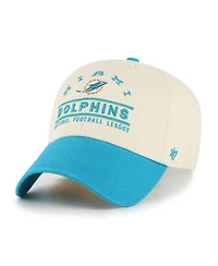 '47 Brand Men's Natural Miami Dolphins Windham Clean Up Adjustable Hat