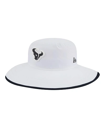 New Era Men's White Houston Texans 2025 Nfl Training Camp Panama Bucket Hat