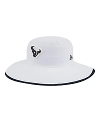 New Era Men's White Houston Texans 2025 Nfl Training Camp Panama Bucket Hat