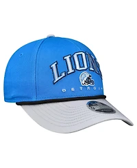 New Era Preschool Blue/Gray Detroit Lions Arch Coolera 9FORTY A-Frame M-Crown Adjustable Hat