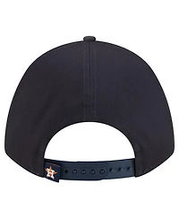 New Era Women's Navy Houston Astros Metallic A-Frame 9FORTY Adjustable Hat