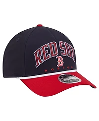 New Era Men's Navy/Red Boston Red Sox Arch 9FORTY A-Frame M-Crown Adjustable Hat