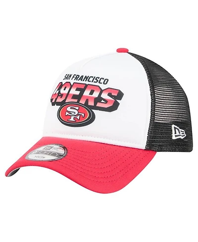 New Era Toddler White/Scarlet San Francisco 49ers Streak 9FORTY A-Frame Adjustable Hat
