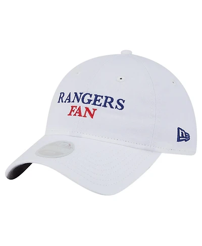 New Era Women's White Texas Rangers Team Fan 9TWENTY Adjustable Hat