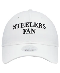 New Era Women's White Pittsburgh Steelers Team Fan 9TWENTY Adjustable Hat