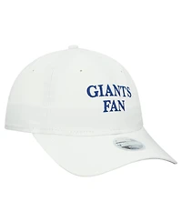 New Era Women's White New York Giants Team Fan 9TWENTY Adjustable Hat
