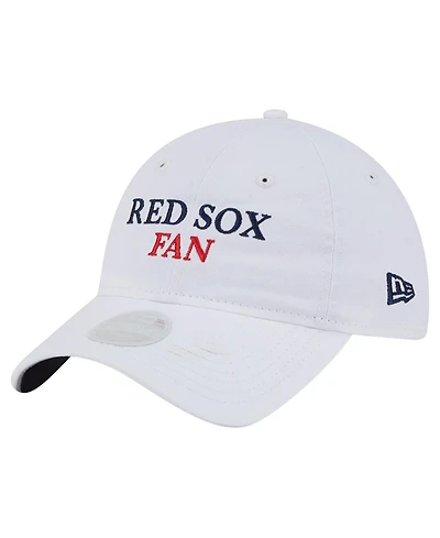 New Era Women's White Boston Red Sox Team Fan 9TWENTY Adjustable Hat