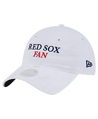 New Era Women's White Boston Red Sox Team Fan 9TWENTY Adjustable Hat