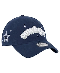 New Era Big Girls Navy Dallas Cowboys Cheer 9TWENTY Adjustable Hat