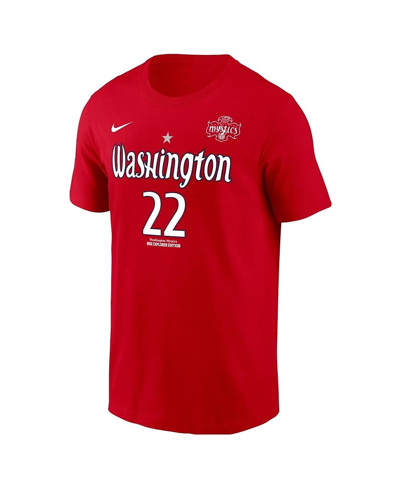 Nike Men's Sonia Citron Red Washington Mystics Explorer Edition Name Number T-Shirt