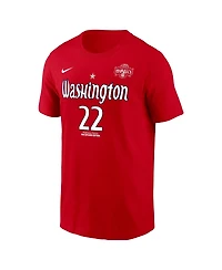 Nike Men's Sonia Citron Red Washington Mystics Explorer Edition Name Number T-Shirt