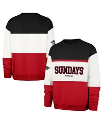 '47 Brand Men's White Atlanta Falcons Sundays Breeze By Maximalist Sweatshirt