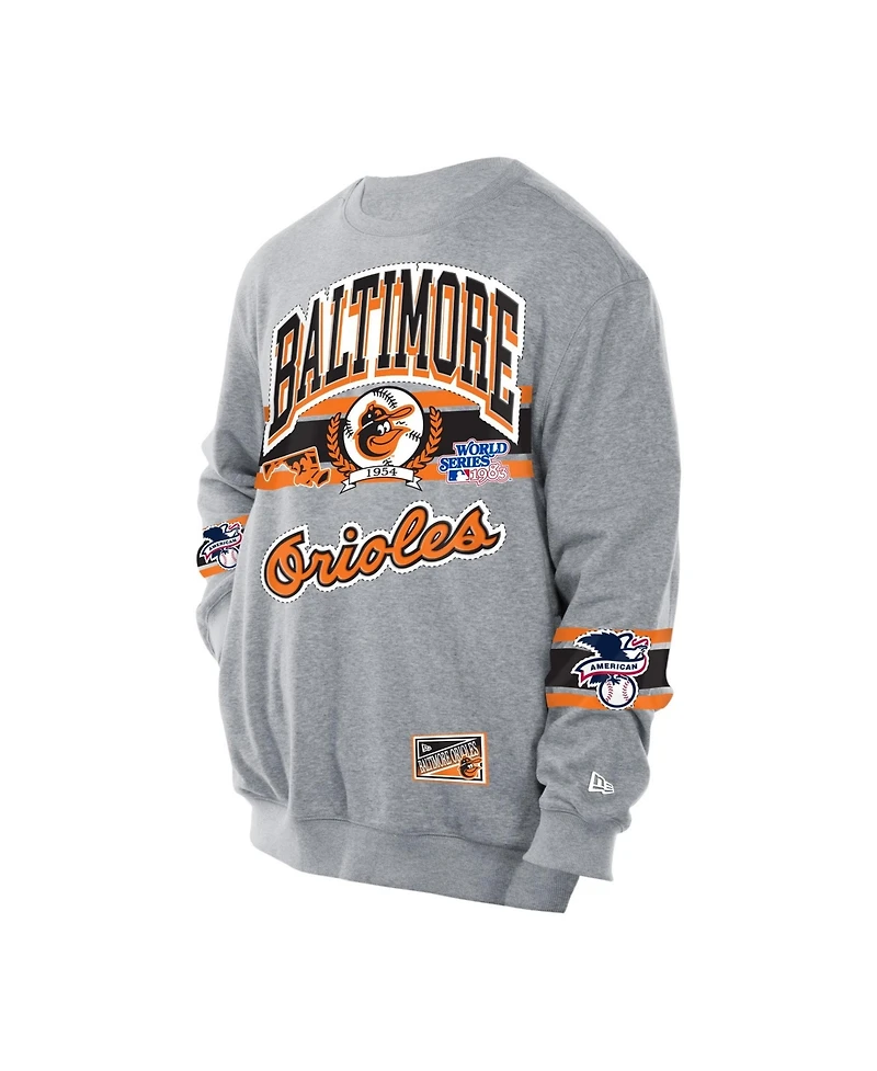 New Era Men's Gray Baltimore Orioles Sport Classics Sweatshirt