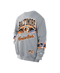 New Era Men's Gray Baltimore Orioles Sport Classics Sweatshirt