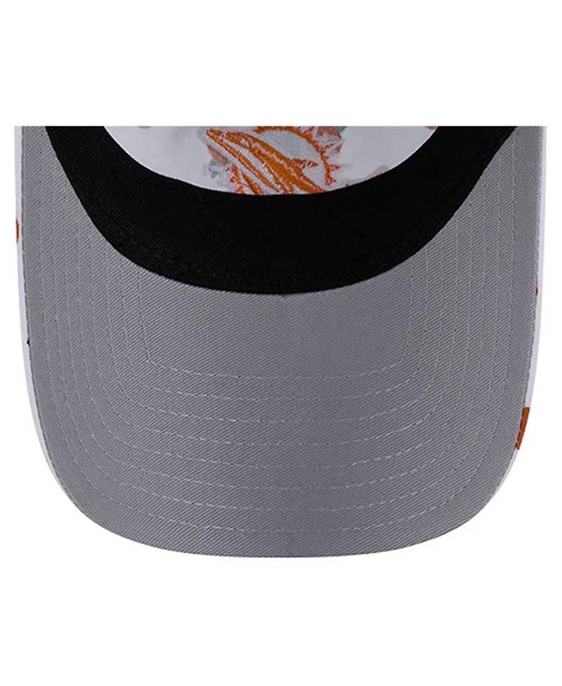 New Era Women's White Miami Dolphins Fruit Pattern 9TWENTY Adjustable Hat
