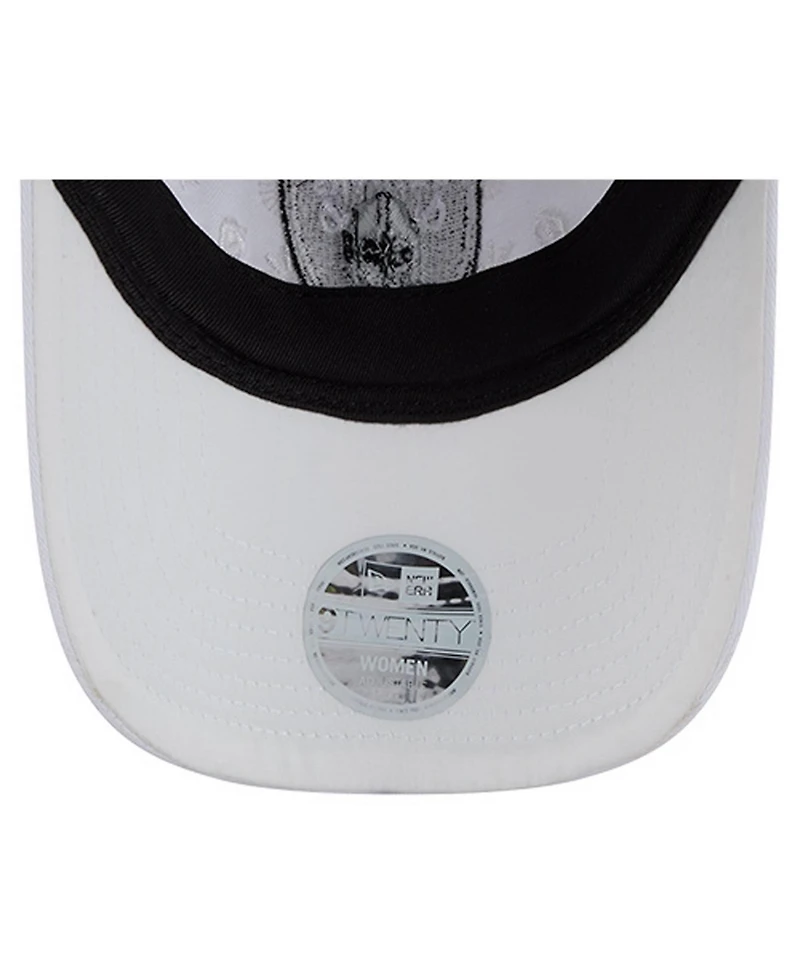 New Era Women's White Las Vegas Raiders Floral 9TWENTY Adjustable Hat