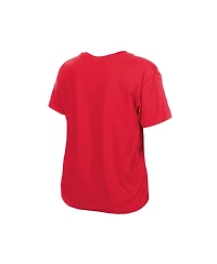 New Era Women's Cincinnati Reds V-Neck Short-Sleeve T-Shirt