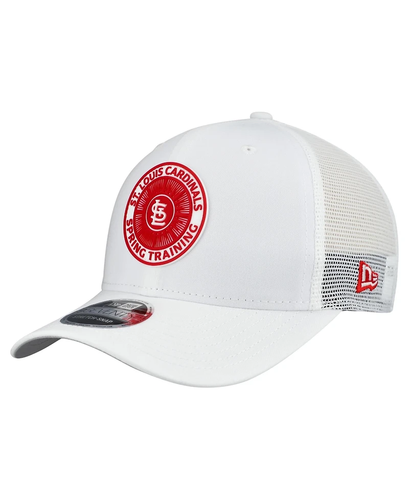New Era Men's White St. Louis Cardinals 2026 Spring Training Fan Pack 9SEVENTY Adjustable Trucker Hat