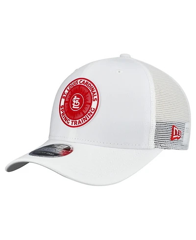 New Era Men's White St. Louis Cardinals 2026 Spring Training Fan Pack 9SEVENTY Adjustable Trucker Hat