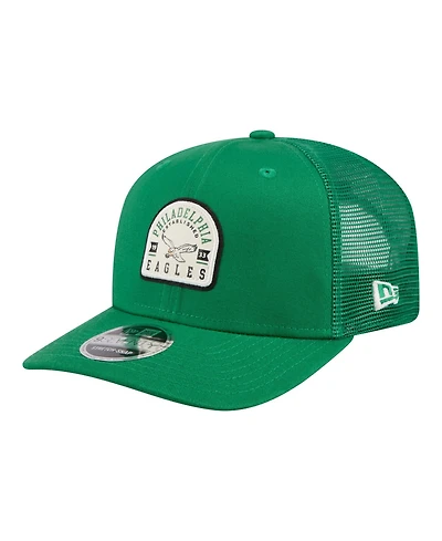 New Era Men's Kelly Green Philadelphia Eagles Contest 9SEVENTY Adjustable Trucker Hat