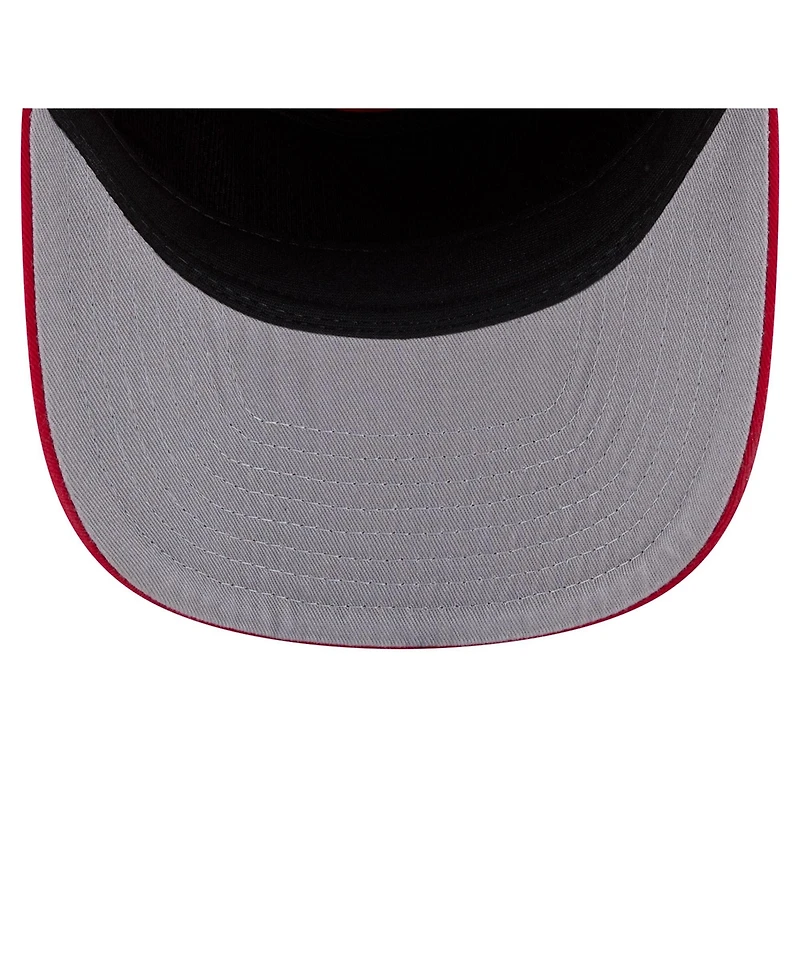 New Era Men's Red Philadelphia Phillies Stacked 19TWENTY Adjustable Hat