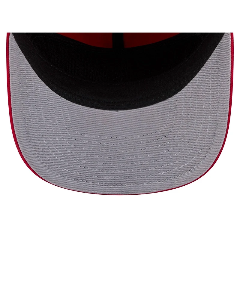 New Era Men's Red Los Angeles Angels Stacked 19TWENTY Adjustable Hat